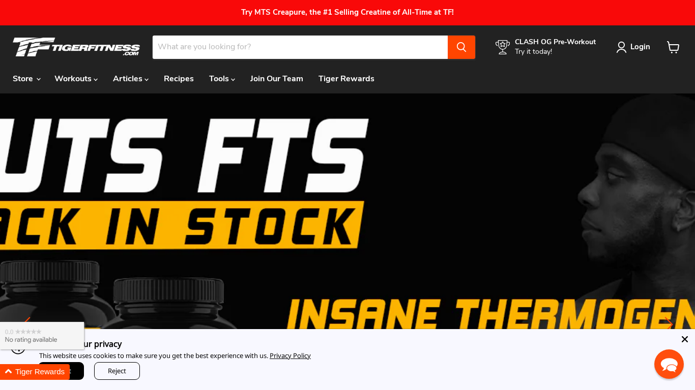 Programa de Afiliados de Tiger Fitness