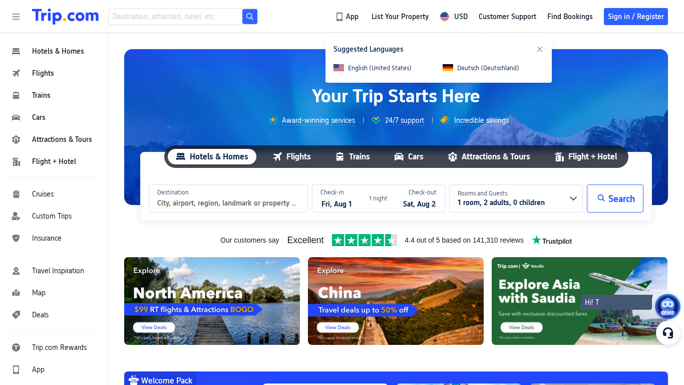Programa de afiliados de Trip.com