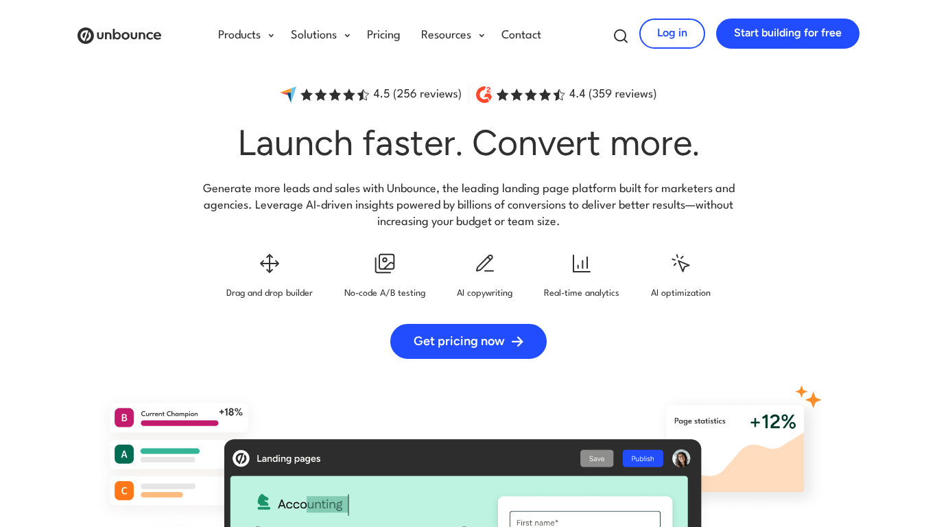 Programa de afiliados de Unbounce