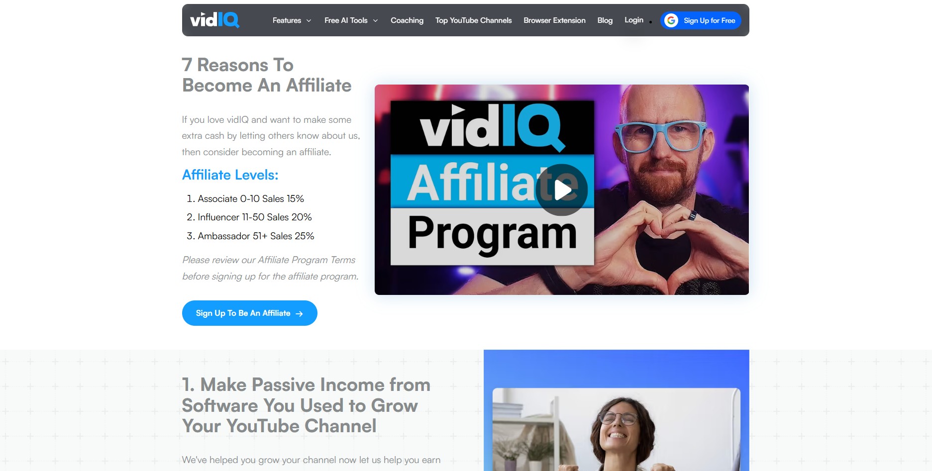 Programa de Afiliados de vidIQ