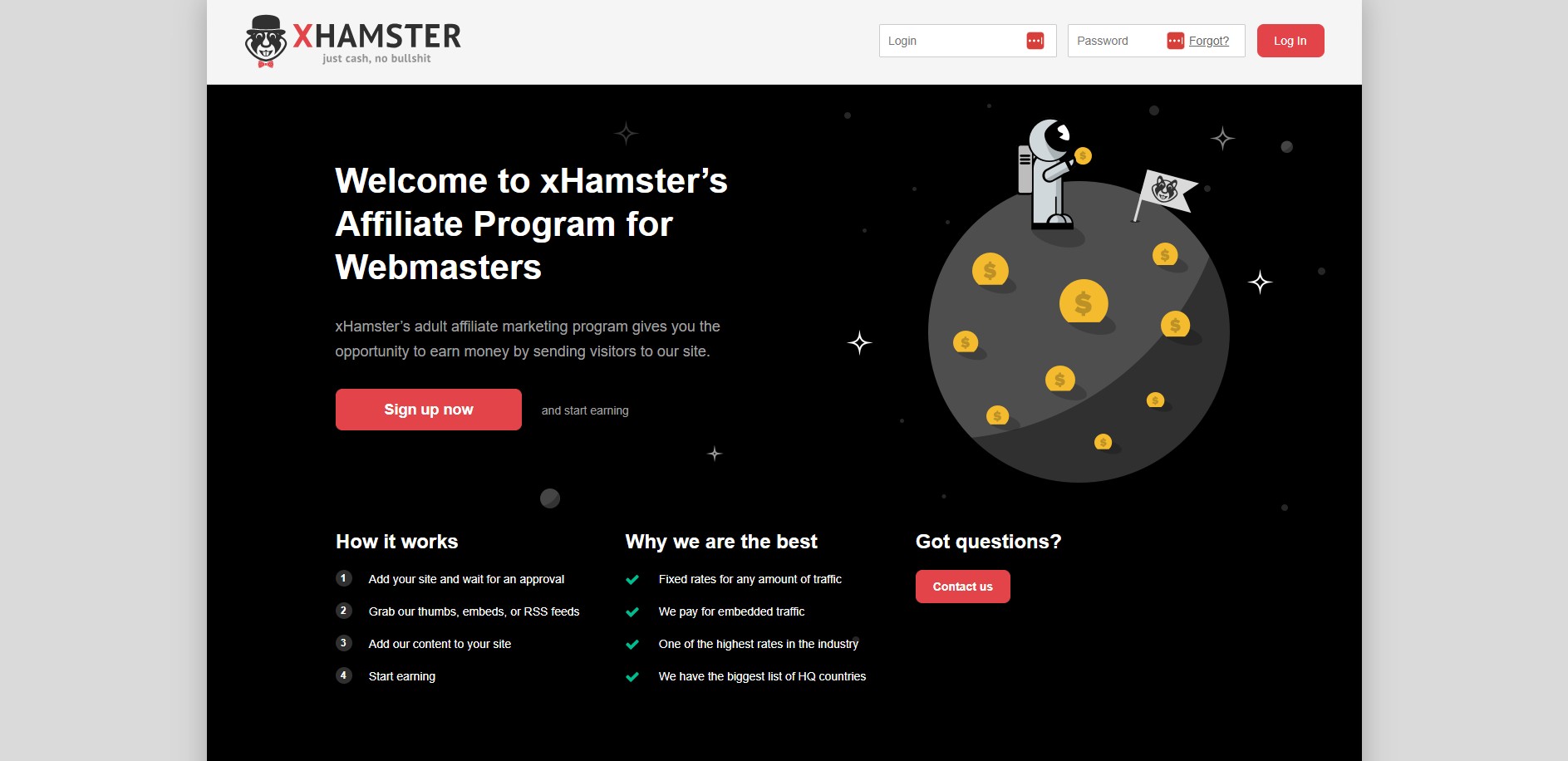 Programa de Afiliados de xHamster’s Partnership