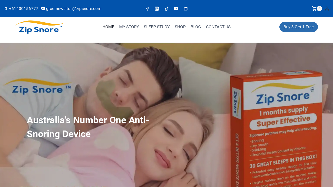 Programa de afiliados Zip Snore