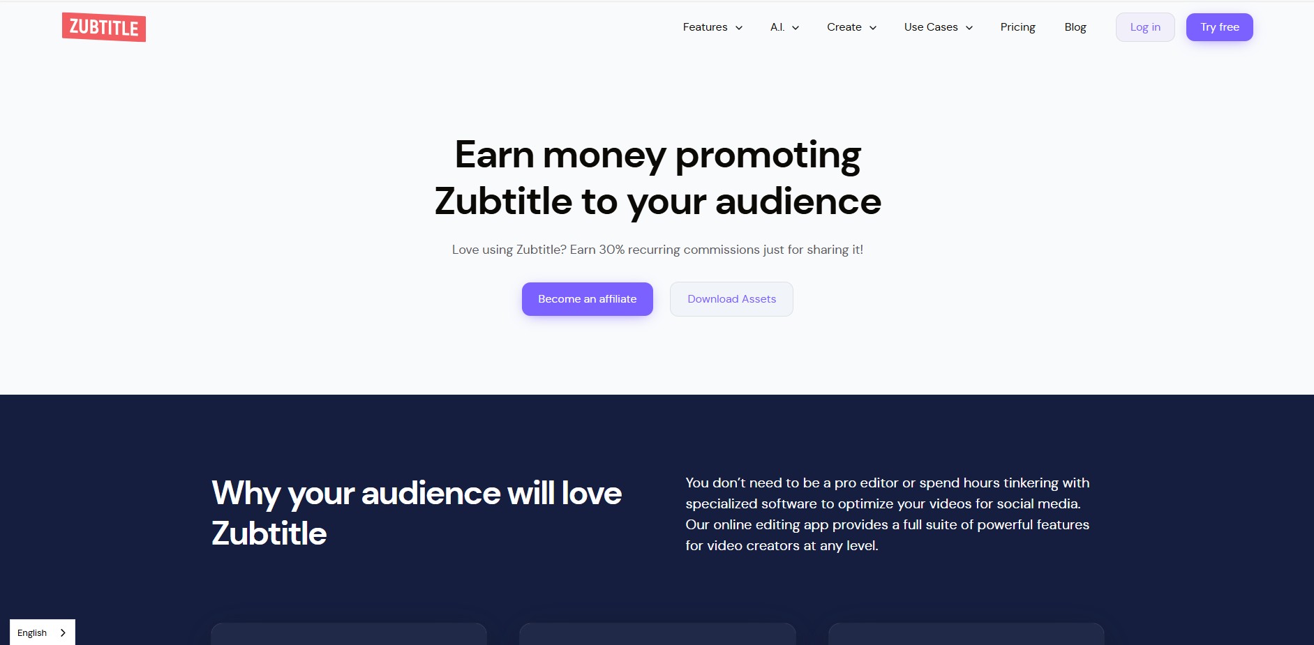 Programa de Afiliados de Zubtitle
