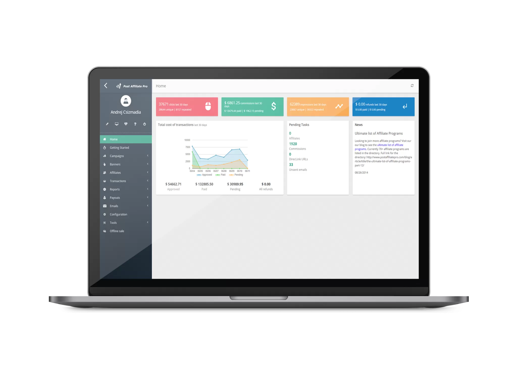 Software de gestión de afiliados con muchas funciones