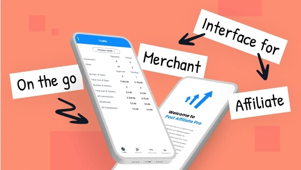 Un gráfico que ilustra la página de inicio de Post Affiliate Pro.