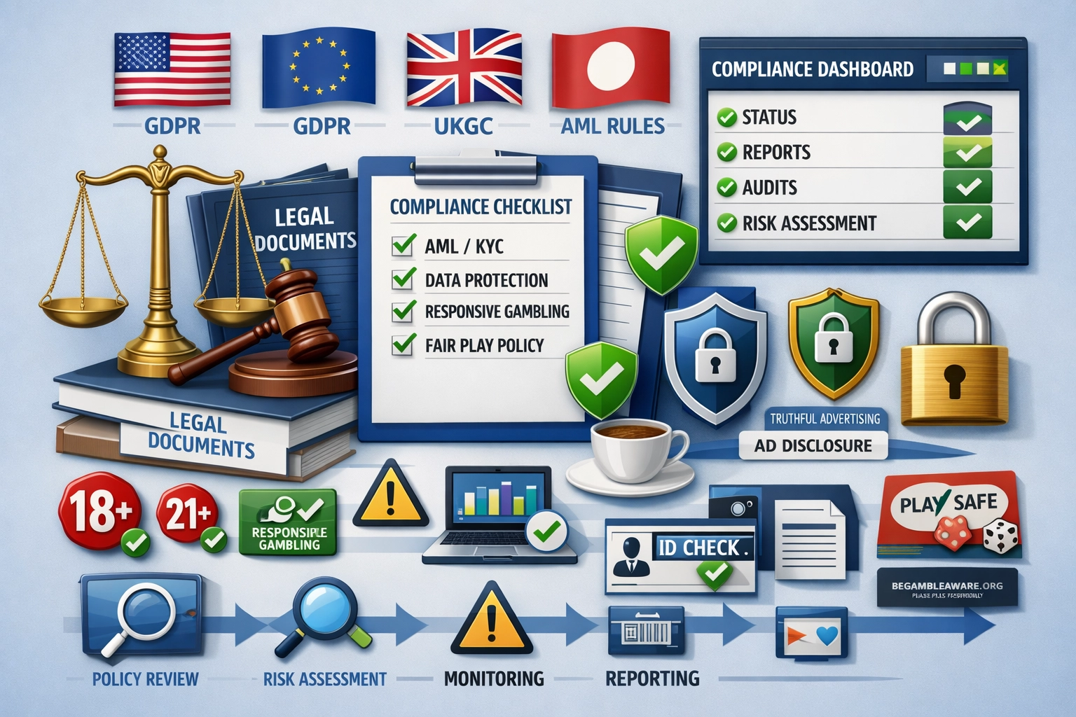 Compliance and legal framework for betting affiliates