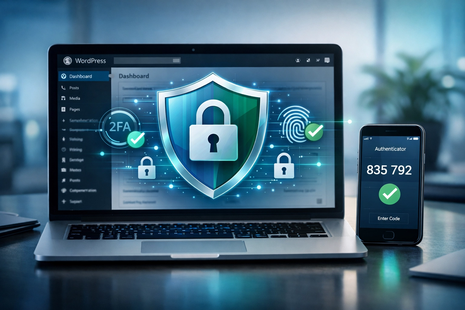 Inicio de sesión seguro en WordPress con autenticación de dos factores y URL de acceso oculta