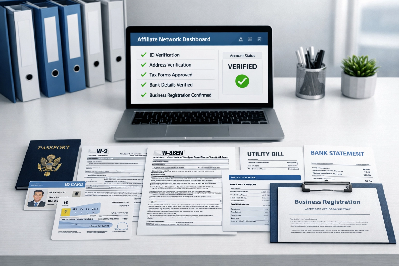Documentos requeridos para solicitudes a redes de afiliados