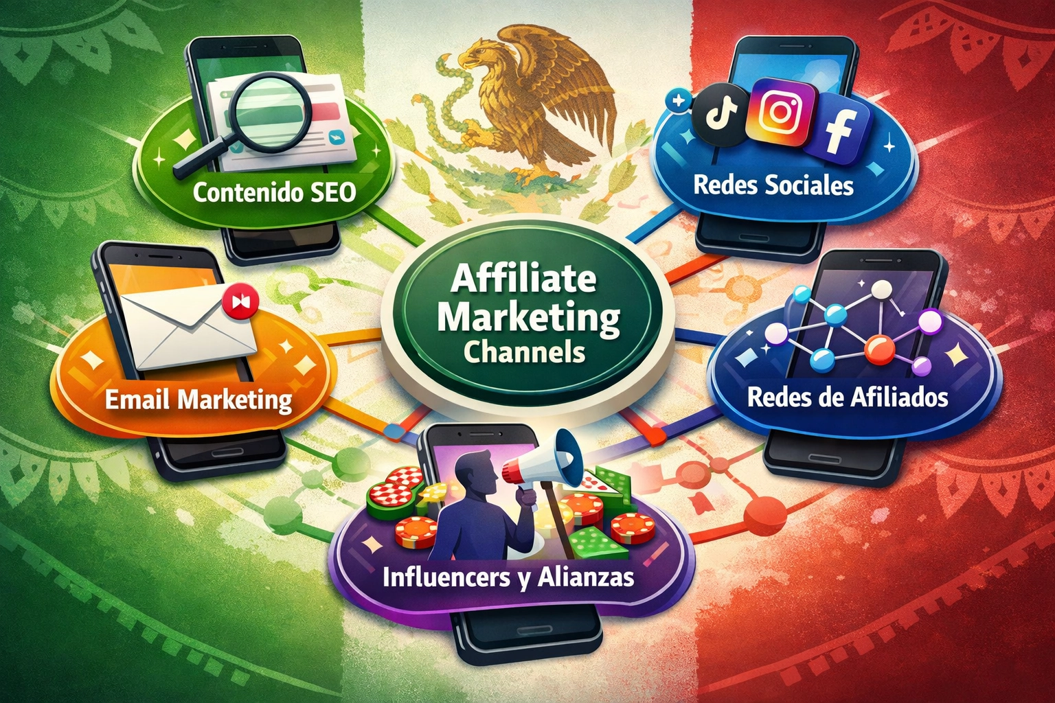 Canales de Marketing de Afiliados para Juegos de Azar Online en México