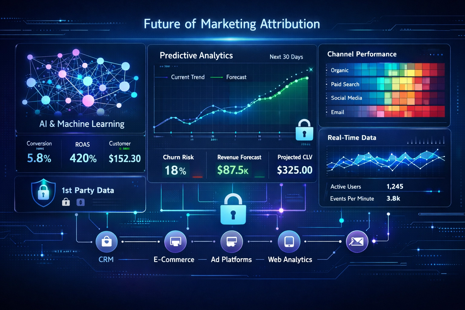 Future of marketing attribution with AI-powered analytics dashboard