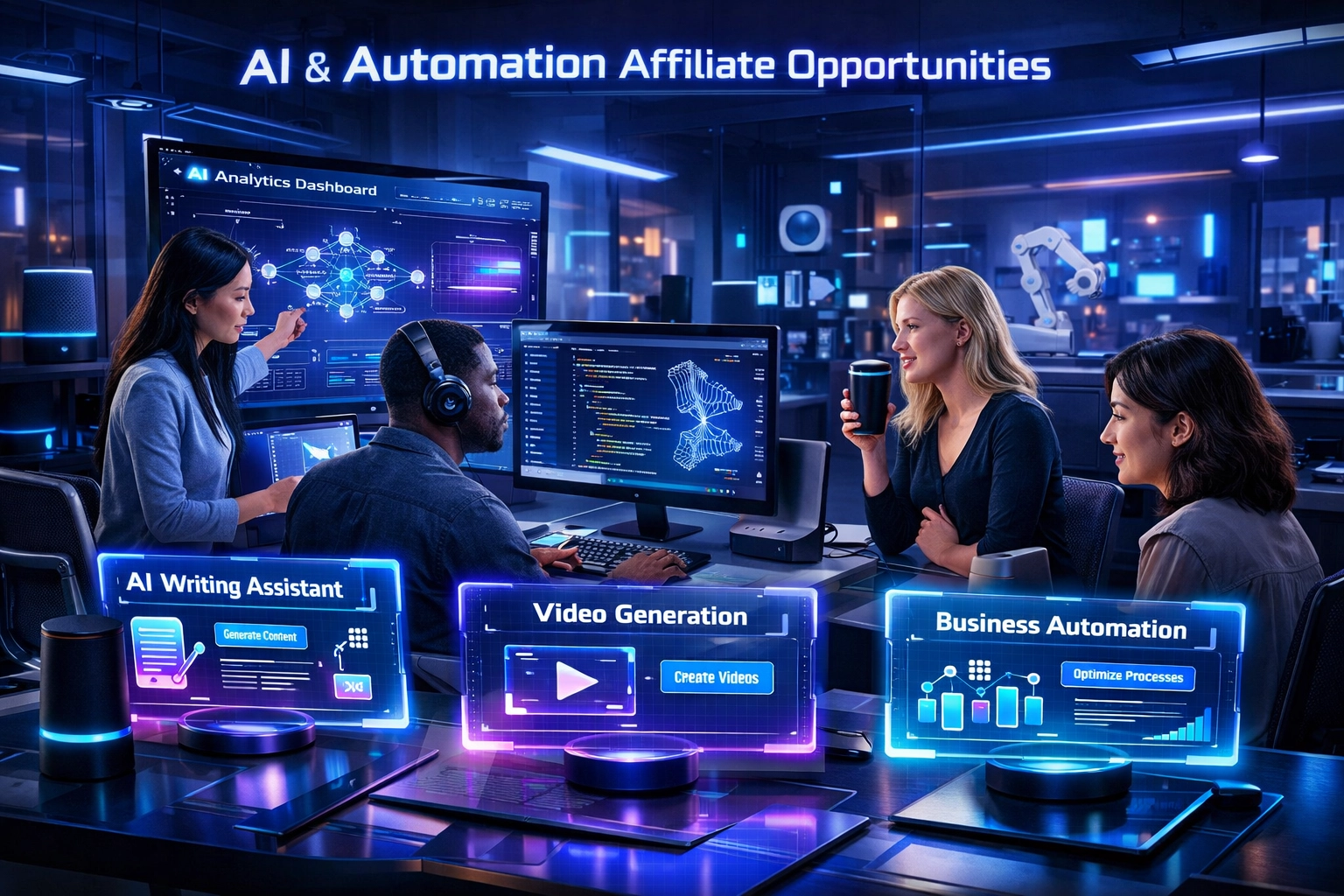 Herramientas de software de IA y automatización en el entorno laboral moderno