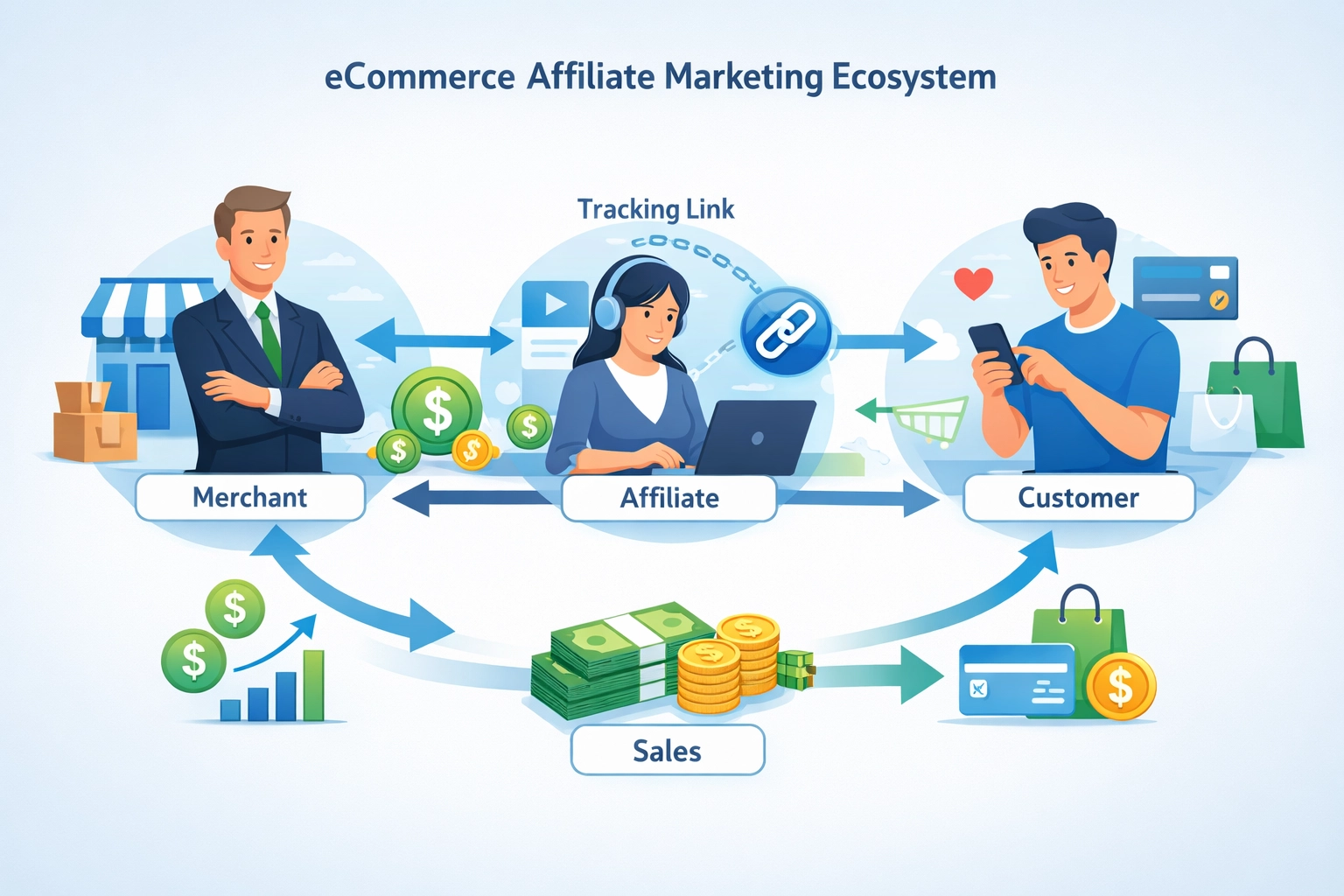 Marketing de afiliados para eCommerce: Guía completa para construir asociaciones rentables