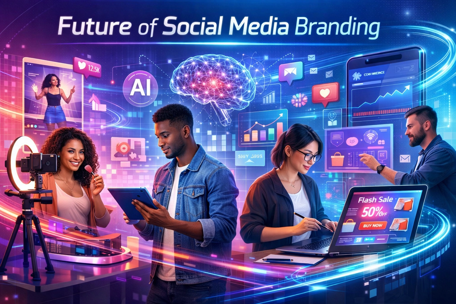 Futuro del branding en redes sociales con tendencias emergentes