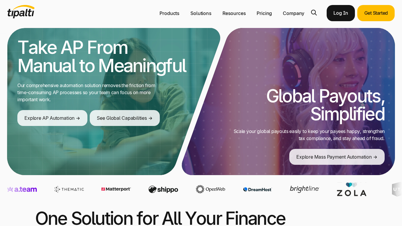 Plataforma de procesamiento de pagos Tipalti