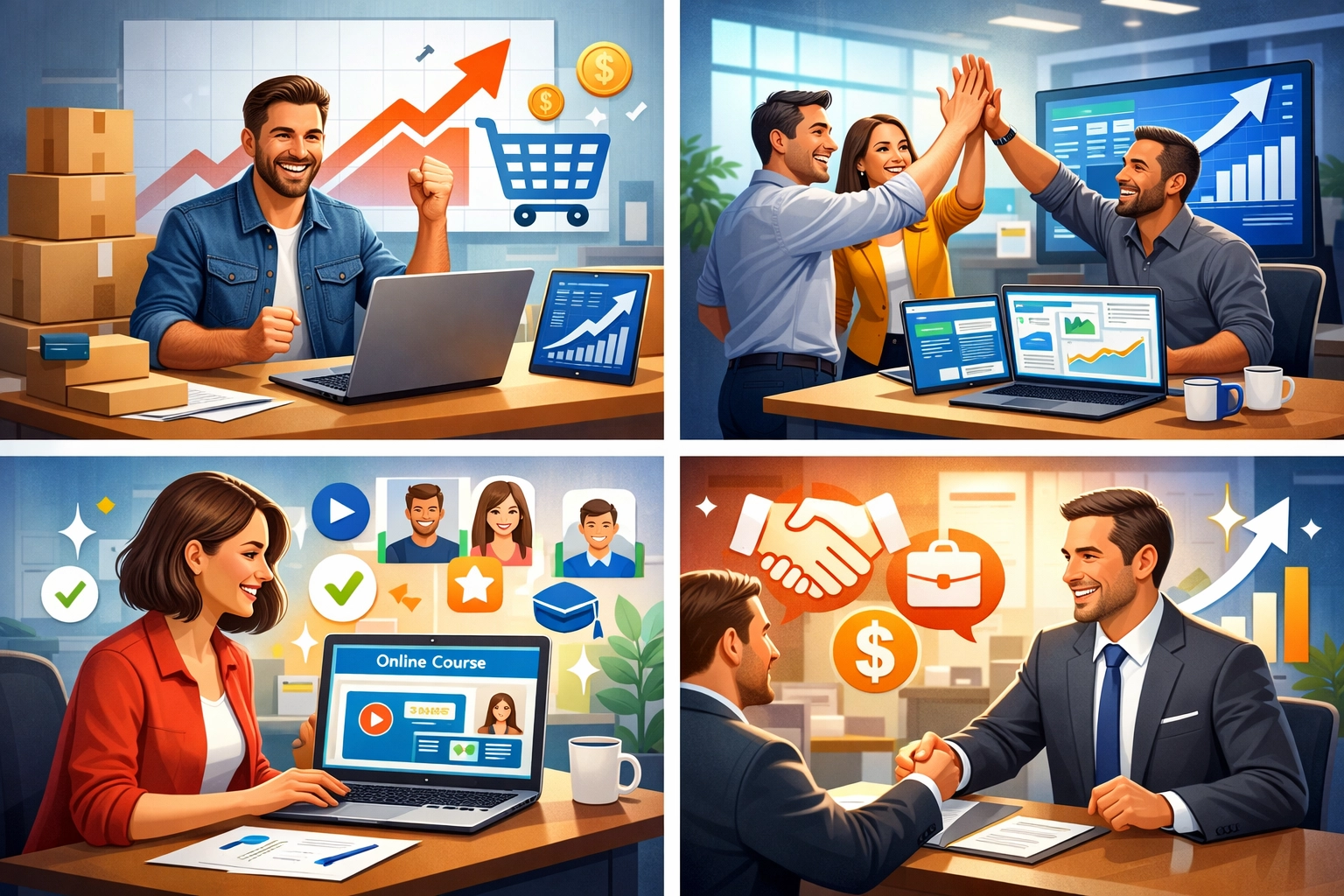 Escenarios de éxito reales de empresas usando el paquete Ultimate de PostAffiliatePro