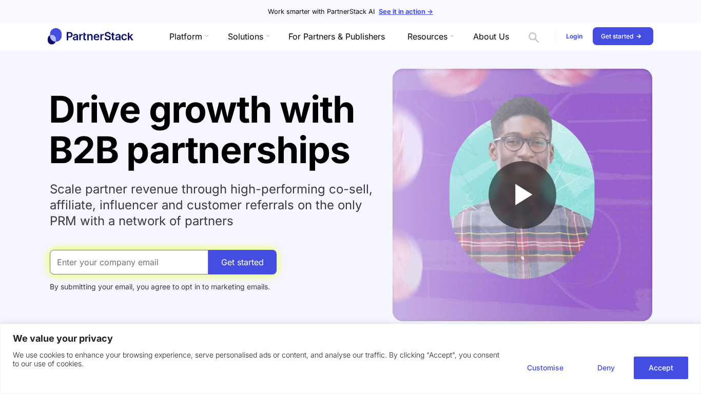 PartnerStack partner management platform