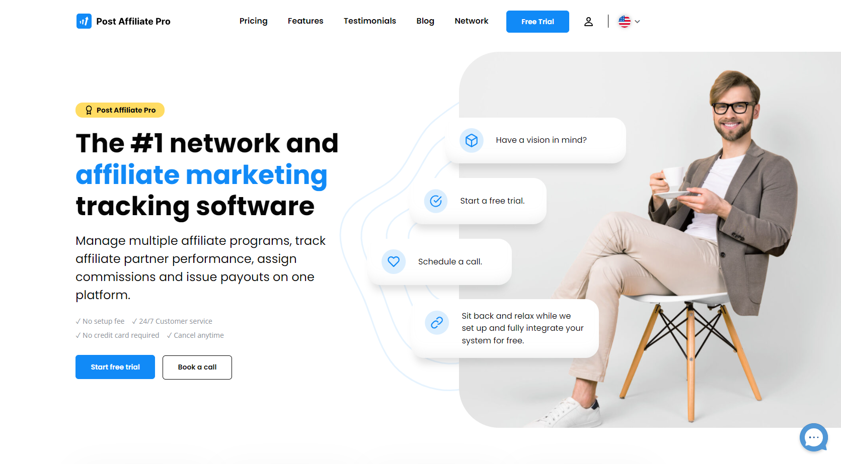 Post Affiliate Pro homepage