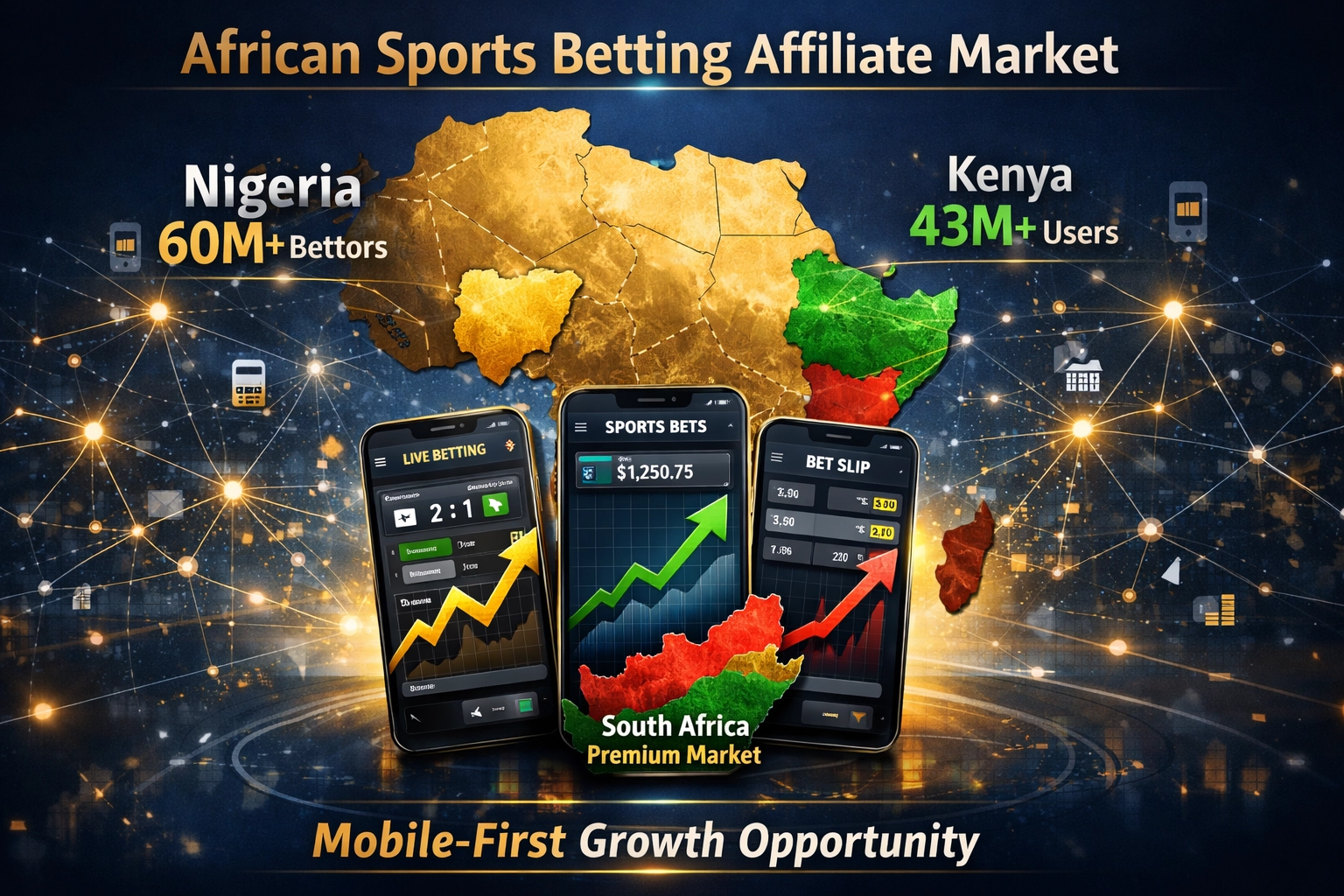 Resumen del Mercado Africano de Apuestas Deportivas con Nigeria, Kenia y Sudáfrica resaltados