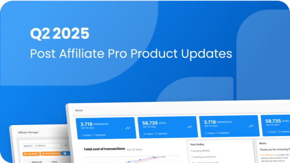 Actualizaciones de producto de Post Affiliate Pro: Q2 2025