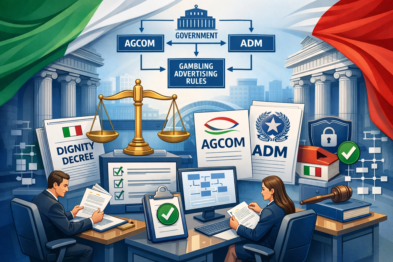 Paisaje de cumplimiento regulatorio italiano para la publicidad de juegos de azar