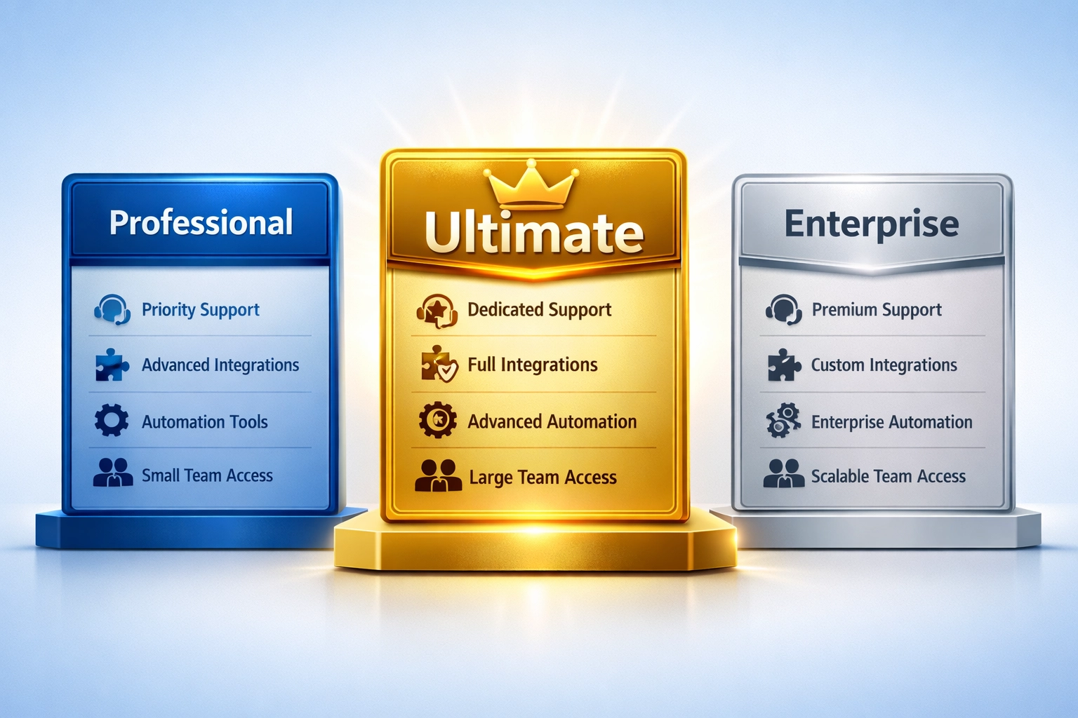 Comparación de paquetes de PostAffiliatePro mostrando Ultimate como opción premium