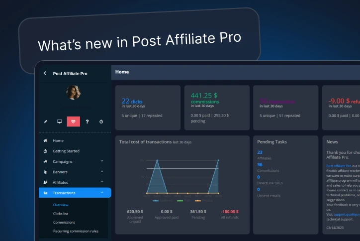 Ve las novedades en Post Affiliate Pro