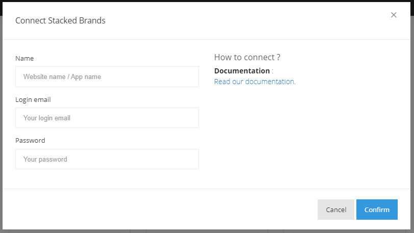 Strackr connect accounts connect screenshot