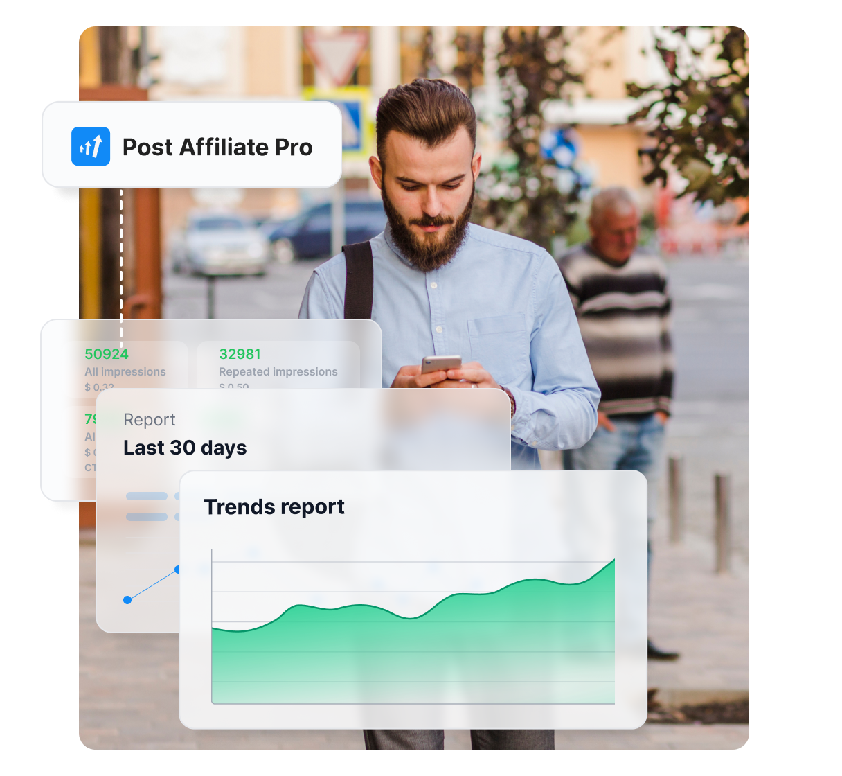Gestor de banners en Post Affiliate Pro.
